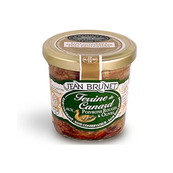 Delikatesy - Terina kačacia s červenou paprikou a olivami - 90g