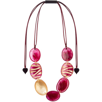 Šperky ZSISKA - Náhrdelník LILITH 7 ružový