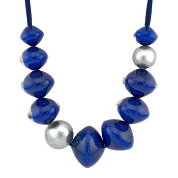 Šperky ZSISKA - Náhrdelník MALAI 11 - modrý
