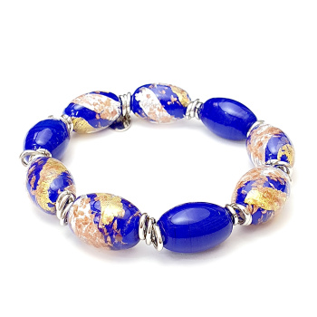 Šperky Murano Millefiori - Náramok MILENA - modrý
