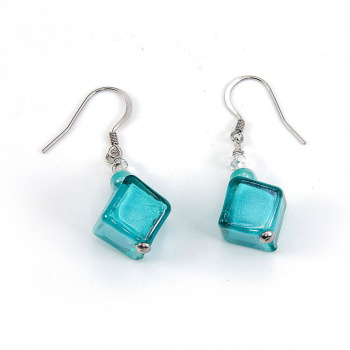 Šperky Murano Millefiori - Set DADA - tyrkysový