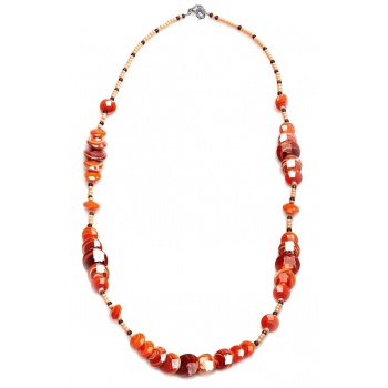 Šperky Antica Murinna  - Náhrdelník Monete 1 - červený