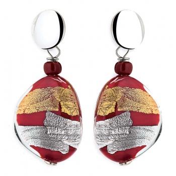 Šperky Antica Murinna  - Náušnice Moretta P - červené