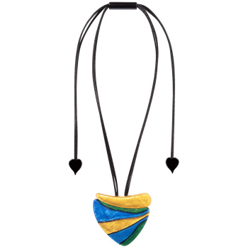 Šperky ZSISKA - Náhrdelník SIROCCO 2 - žlto-modrý