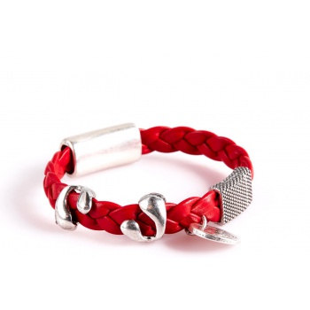 Náramky Born In Barcelona - Náramok unisex červený - L