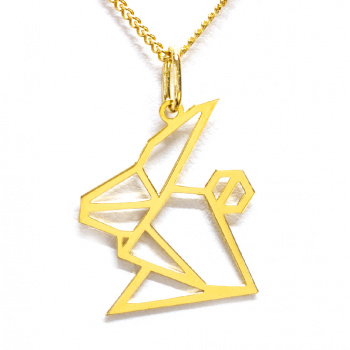  Šperky SilverMoon - náhrdelník ZAJAC pozlátený